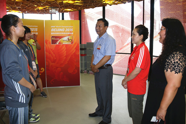 CWU Leaders Visit Ushers, Volunteers at IAAF World Championships