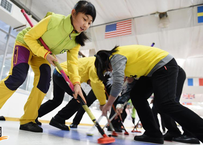 Youngest Curler Aims High at Chinese National Winter Games