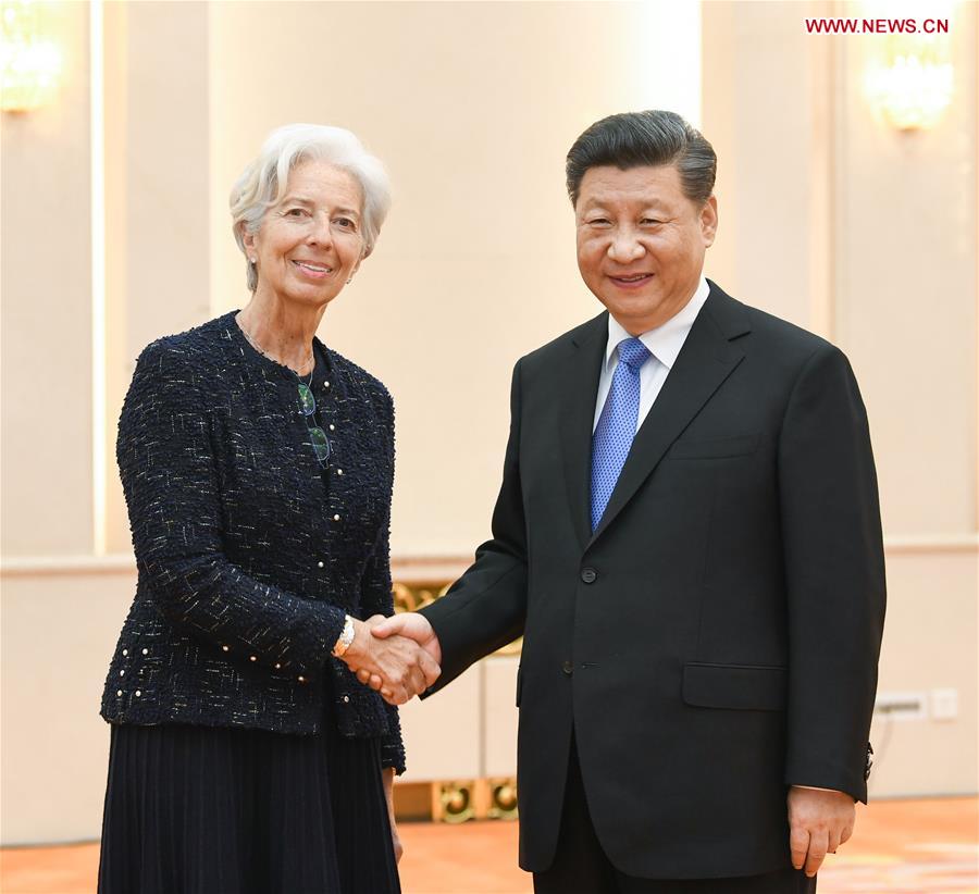 Chinese President Meets IMF Chief Chinese President Meets IMF Chief