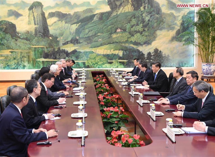 Chinese President Meets IMF Chief Chinese President Meets IMF Chief