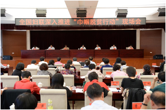 Shen Yueyue Pushes Women's Federations to Strengthen Poverty-Alleviation Efforts