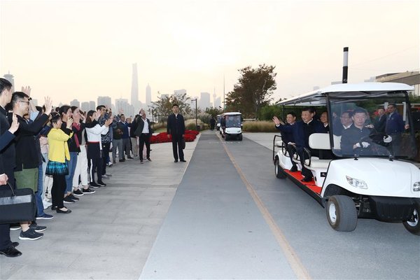 Xi Goes to Shanghai on Inspection Tour Xi Goes to Shanghai on Inspection Tour