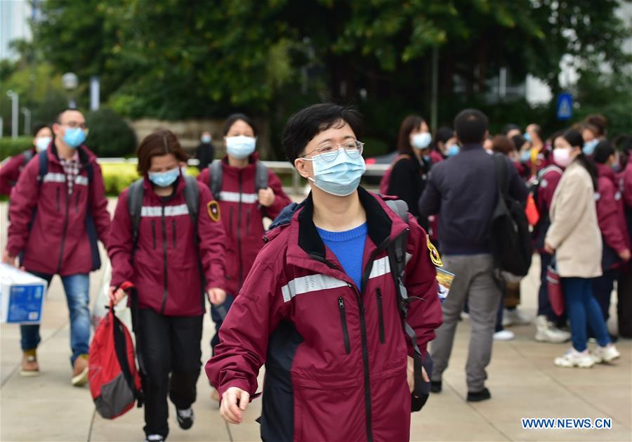 More Medics Leave for Hubei to Aid Novel Coronavirus Control Efforts
