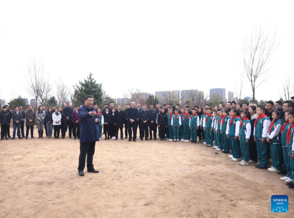 Xi Jinping Participates in Beijing's Tree Planting Activity