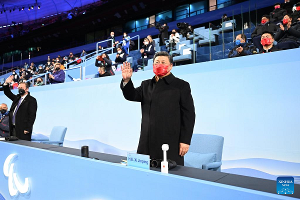 Xi Declares Open Beijing 2022 Paralympic Winter Games