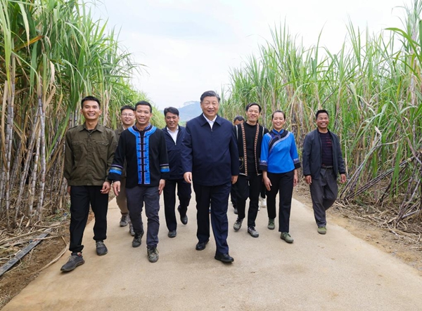 Xi Inspects City of Laibin in South China's Guangxi