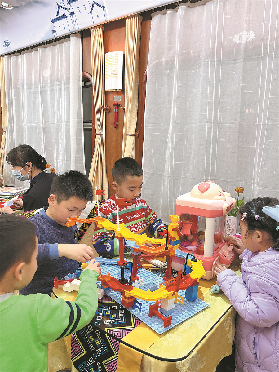 Kids' Corner Brings Smiles to Young Passengers