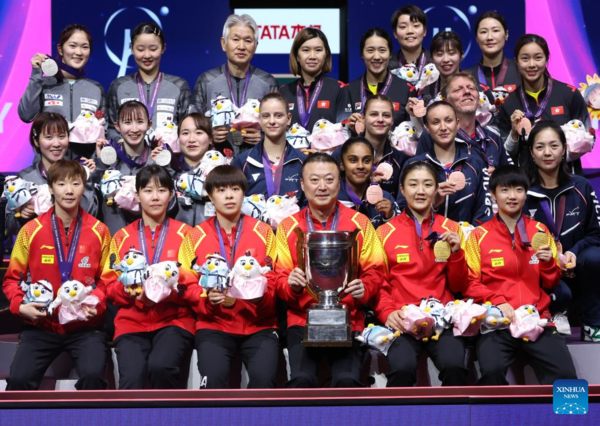 China Wins 6th Straight Women's Title at Table Tennis Team Worlds