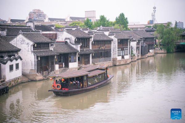 Revitalized Yuehe Historical Area Becomes Tourist Attraction in Jiaxing, E China