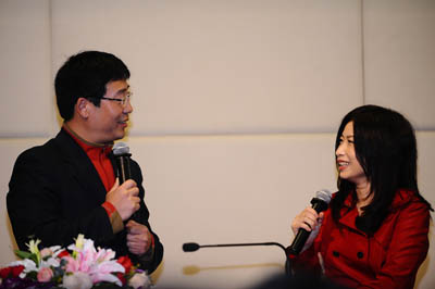 Zhang shares her ideas at the book launch. [Women of China/Zhang Jiamin]