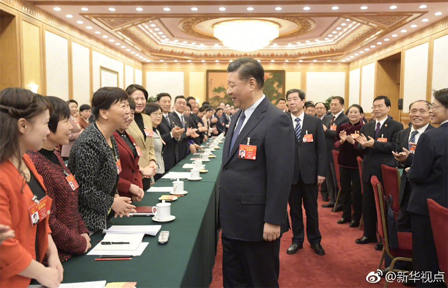 Xi Extends Greetings to Women on International Women's Day