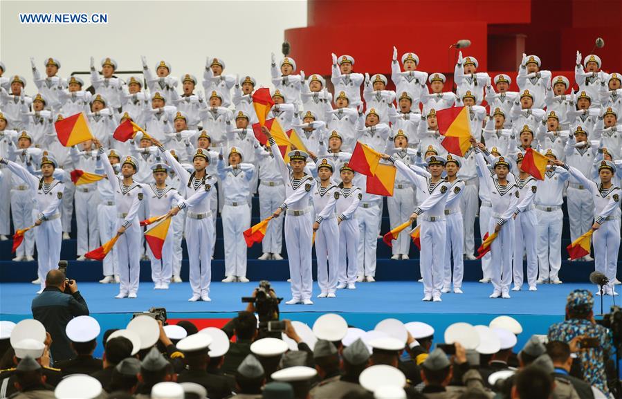 Military Music Display Held for Chinese Navy's 70th Anniversary Military Music Display Held for Chinese Navy's 70th Anniversary