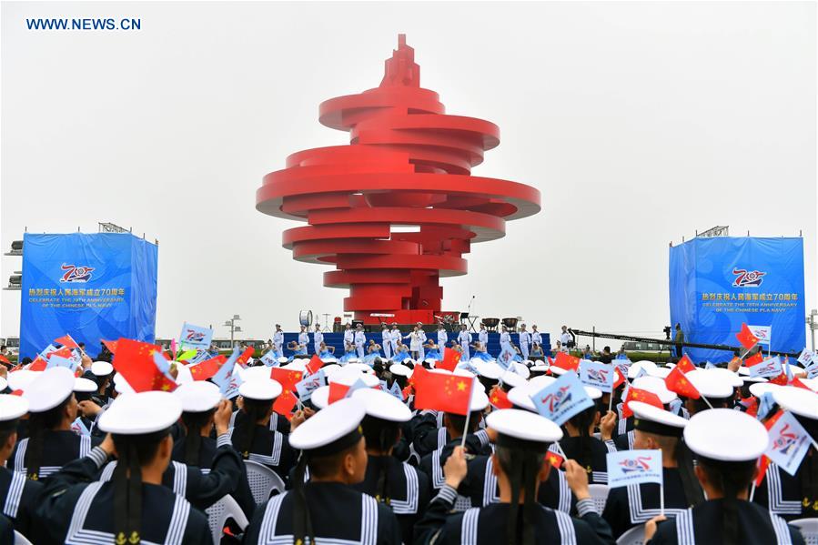 Military Music Display Held for Chinese Navy's 70th Anniversary Military Music Display Held for Chinese Navy's 70th Anniversary