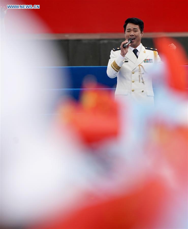 Military Music Display Held for Chinese Navy's 70th Anniversary Military Music Display Held for Chinese Navy's 70th Anniversary
