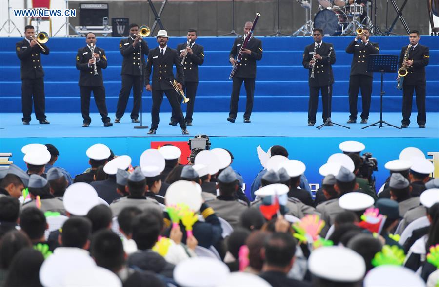 Military Music Display Held for Chinese Navy's 70th Anniversary Military Music Display Held for Chinese Navy's 70th Anniversary