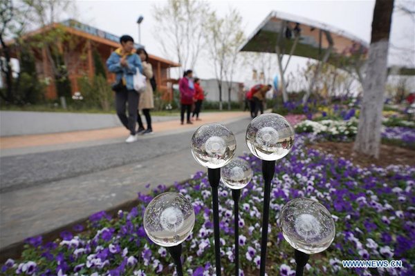 Beijing horticultural expo site conducts trial run