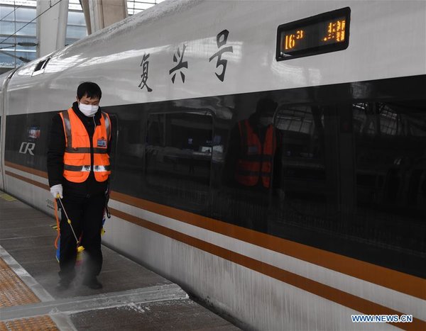 Beijing Railway Station Intensifies Preventive Measures to Curb Novel Coronavirus Epidemic Beijing Railway Station Intensifies Preventive Measures to Curb Novel Coronavirus Epidemic