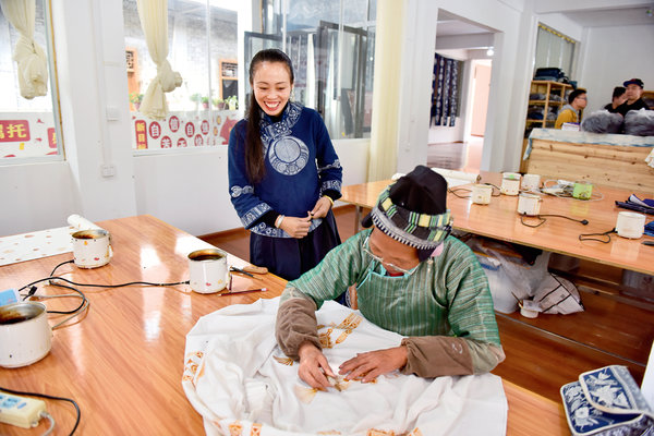 Miao Woman Helps Farmers Attain Wealth by Promoting Batik Craft