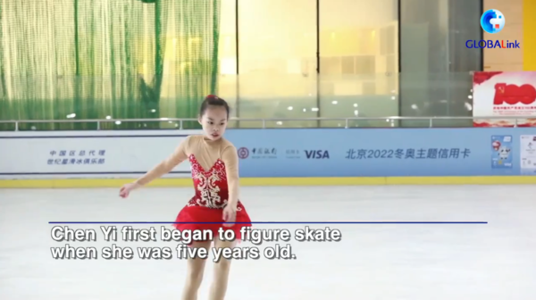 GLOBALink | Tween Figure Skater Is Happiest on the Ice