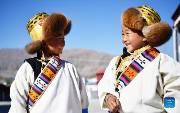 People Celebrate Tibetan New Year in China's Tibet