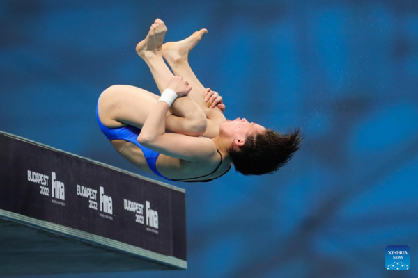 China's Chen, Quan Finish 1-2 in Women's 10m Platform at Budapest Worlds