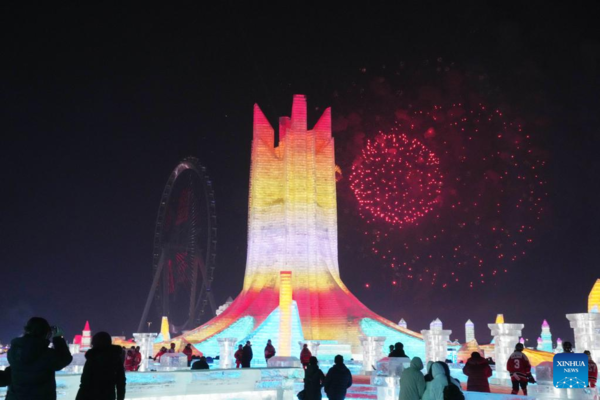 39th Harbin Int'l Ice and Snow Festival Held in NE China