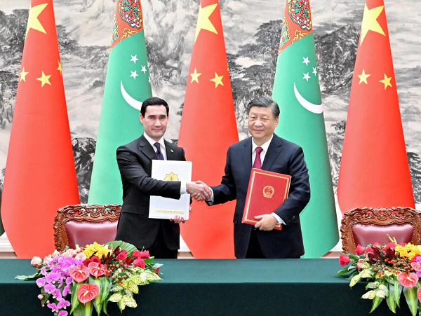 Chinese, Turkmen Presidents Hold Talks, Elevating Ties to Comprehensive Strategic Partnership