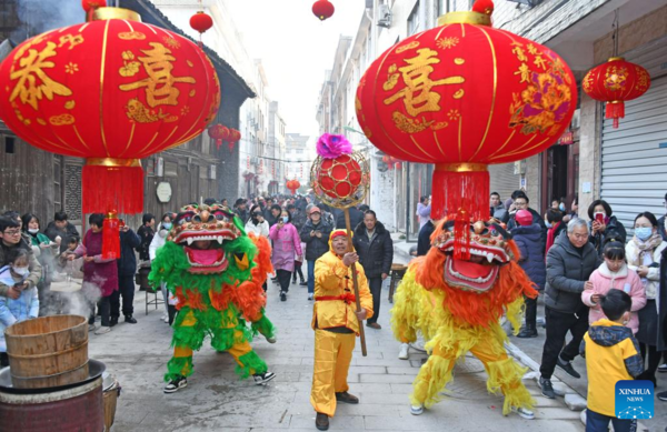 People Celebrate Upcoming Spring Festival Across China