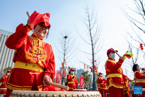 People Celebrate Upcoming Spring Festival Across China