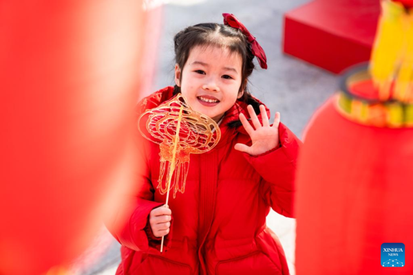 People Celebrate Upcoming Spring Festival Across China