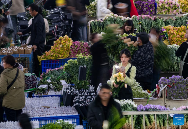 Pic Story of Flower-Selling Live Streamer in China's Yunnan