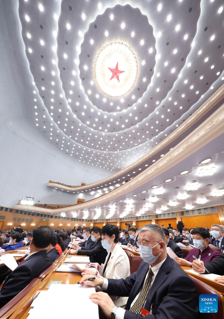 China's National Legislature Holds 2nd Plenary Meeting of Annual Session