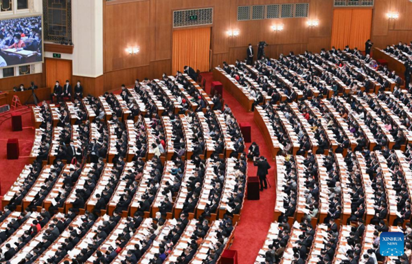 China's National Legislature Holds 2nd Plenary Meeting of Annual Session