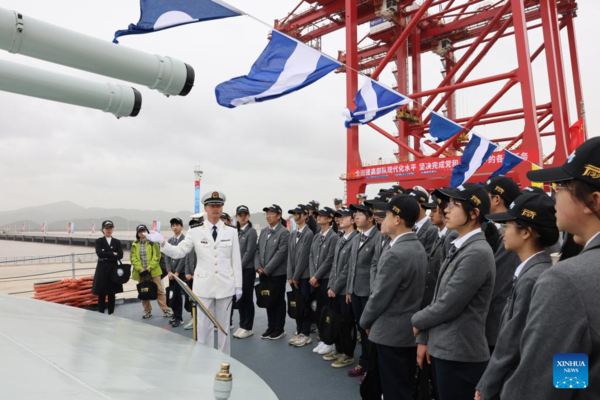 China Focus: PLA Navy's Founding Anniversary Commemorated with Public Celebrations