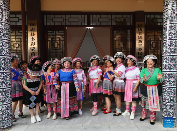 Embroidery Industry Provides Jobs for Local Women of Miao Ethnic Group in Yunnan County