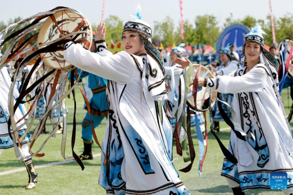 11th Wurigong Festival of Hezhe Ethnic Group Celebrated in NE China's Heilongjiang
