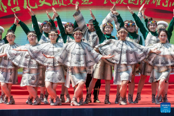 11th Wurigong Festival of Hezhe Ethnic Group Celebrated in NE China's Heilongjiang