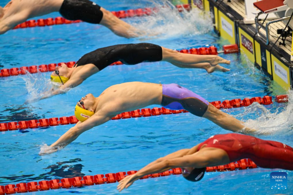 China Wins Two More Gold Medals, Qin Lands Second Breaststroke Title