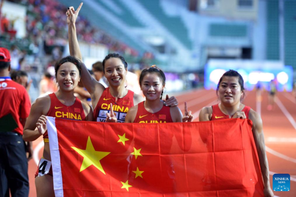 China Wins Women's 4x100m Relay Gold at Asian Athletics Championships