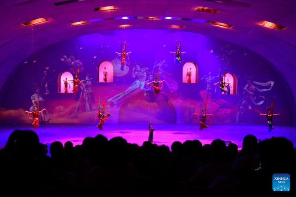 Cultural Plays Reflecting History and Culture of Dunhuang Held in Gansu, NW China