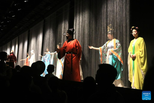 Cultural Plays Reflecting History and Culture of Dunhuang Held in Gansu, NW China