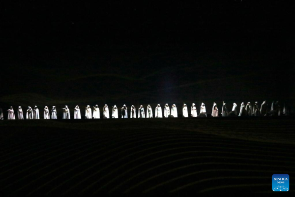 Cultural Plays Reflecting History and Culture of Dunhuang Held in Gansu, NW China