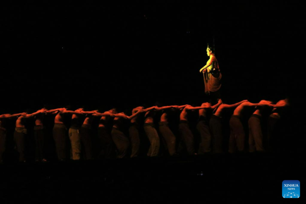 Cultural Plays Reflecting History and Culture of Dunhuang Held in Gansu, NW China