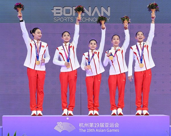 China Takes 13th Consecutive Team Title in Women's Gymnastics at Asiad