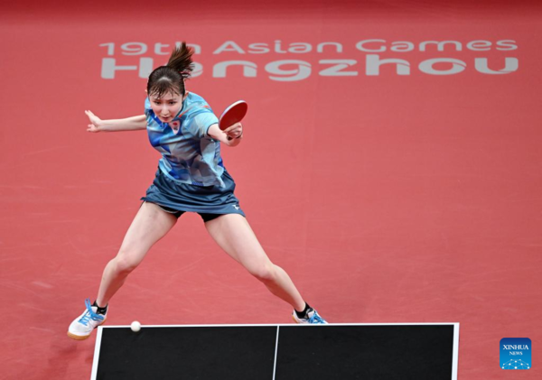 China Takes 5th Consecutive Women's Team Title in Asiad Table Tennis