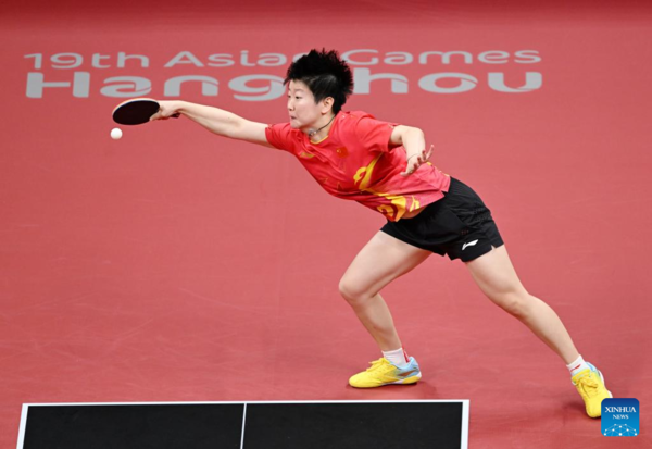 China Takes 5th Consecutive Women's Team Title in Asiad Table Tennis