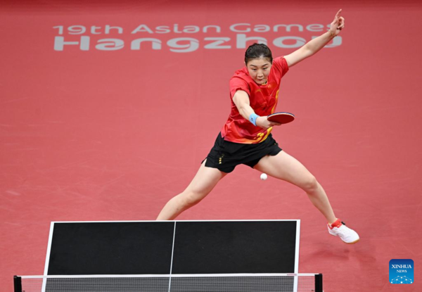 China Takes 5th Consecutive Women's Team Title in Asiad Table Tennis