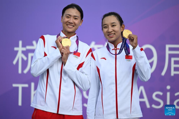 China Wins 6th Straight Women's Beach Volleyball Gold at Asiad