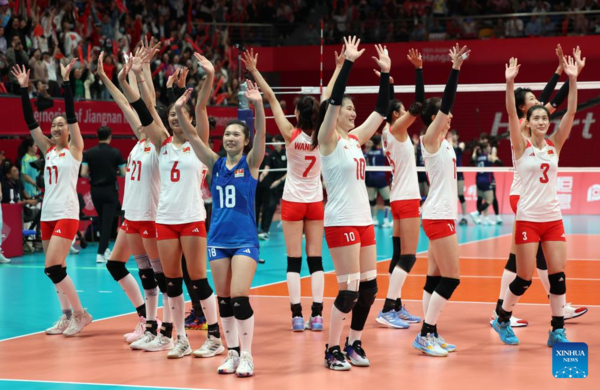 China Beats Japan to Retain Asiad Women's Volleyball Title