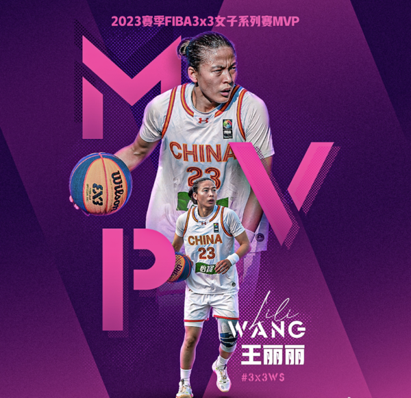 China's Wang Lili Named FIBA 3x3 Women's Series MVP